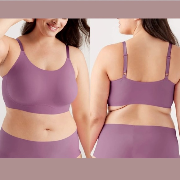 NEW True & Co. [ Small Full Cup ] True‎ Body Lift Wireless Bra in purple - Picture 1 of 11